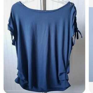 AUW Laced Sleeve Top